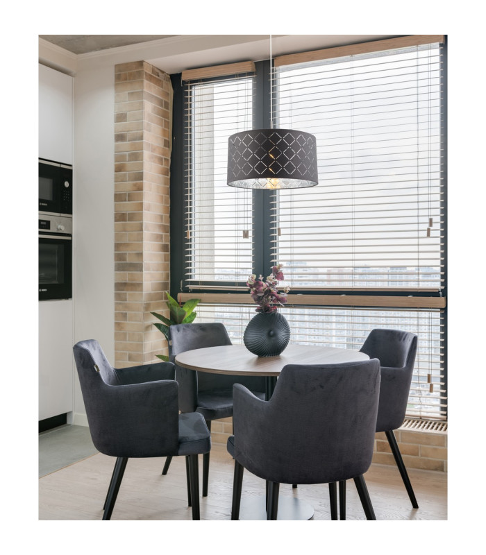 Kidal Cylindrical Pendant Ceiling Light Nickel Matt 1x E27-2