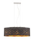 Clarke Bar Pendant Ceiling Light Nickel Matt 3x E27-3