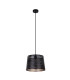 Becca Dome Pendant Ceiling Light Black 1x E27-2