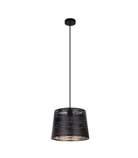 Becca Dome Pendant Ceiling Light Black 1x E27-2