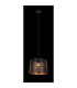 Becca Dome Pendant Ceiling Light Black 1x E27-4
