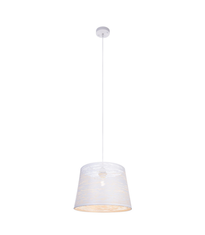 Becca Dome Pendant Ceiling Light White 1x E27-1