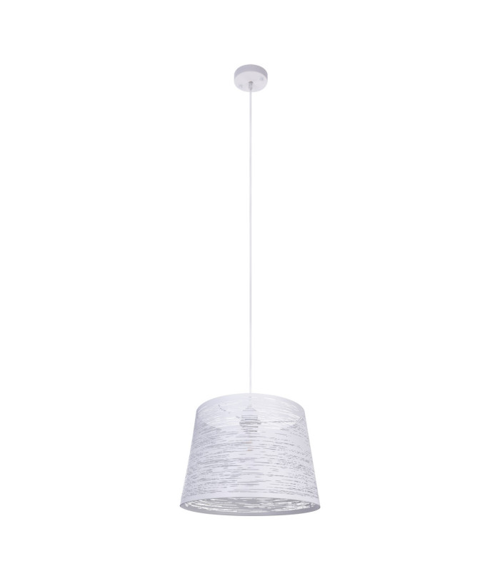 Becca Dome Pendant Ceiling Light White 1x E27-2