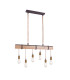 Mucha Bar Pendant Ceiling Light Rust Colored 6x E27-1