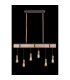 Mucha Bar Pendant Ceiling Light Rust Colored 6x E27-6