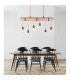 Mucha Bar Pendant Ceiling Light Rust Colored 6x E27-8