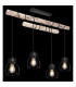 Mina Bar Pendant Ceiling Light Matt Black 4x E27-5