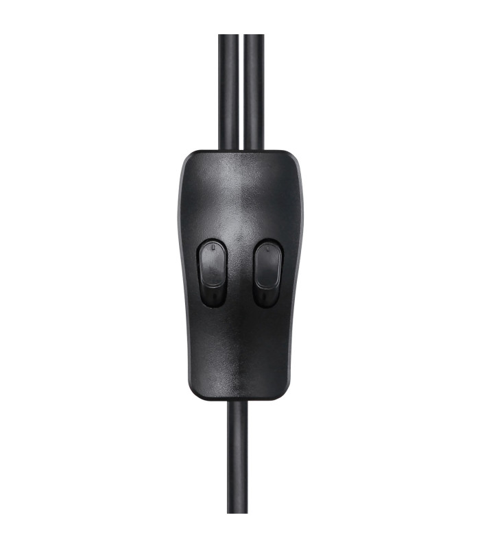 Mina Multi Arm Floor Lamp Matt Black 2x E27-5