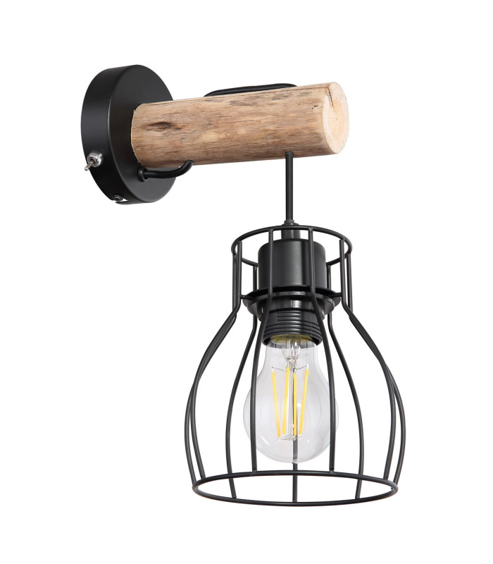 Mina Wall Lamp Black 1x E27-2