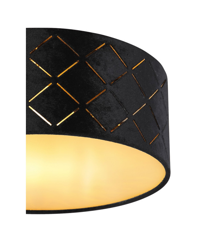Sunna Cylindrical Ceiling Light Black 1x E27-4