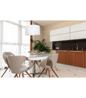 Barca Cylindrical Pendant Ceiling Light White 1x E27-2