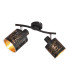 Tunno Twin Ceiling Spotlight Black 2x E14-1