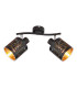 Tunno Twin Ceiling Spotlight Black 2x E14-3