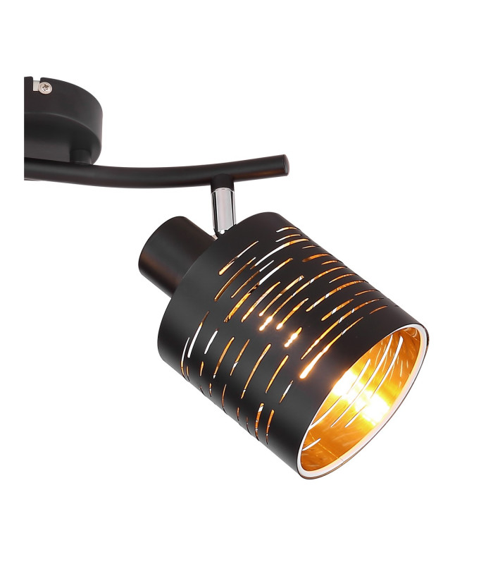 Tunno Twin Ceiling Spotlight Black 2x E14-5