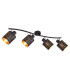 Tunno Ceiling Spotlight Bar Black 4x E14-1