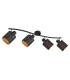 Tunno Ceiling Spotlight Bar Black 4x E14-2