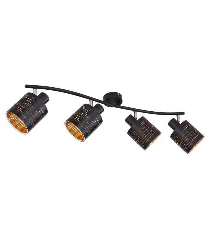 Tunno Ceiling Spotlight Bar Black 4x E14-2
