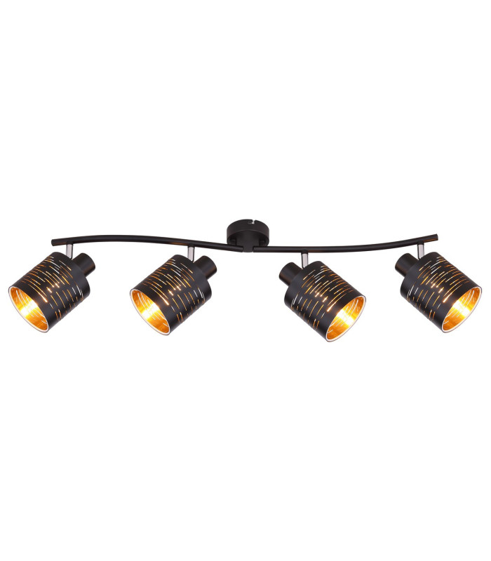 Tunno Ceiling Spotlight Bar Black 4x E14-3