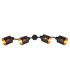 Tunno Ceiling Spotlight Bar Black 4x E14-4