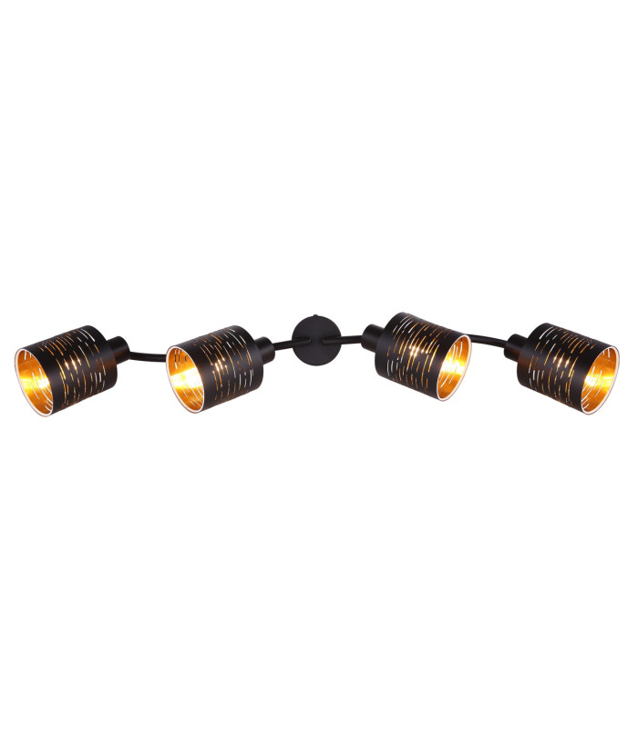 Tunno Ceiling Spotlight Bar Black 4x E14-4