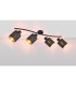Tunno Ceiling Spotlight Bar Black 4x E14-6