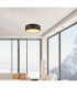 Tunno Cylindrical Ceiling Light Black LED 3000-6000K-4