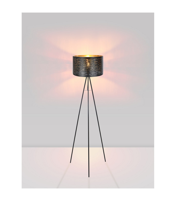 Tunno Tripod Floor Lamp Black 1x E27-2