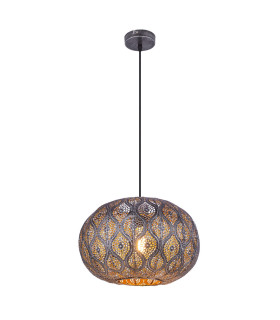 Solera Morrocan Spherical Pendant Ceiling Light Black 1x E27-1
