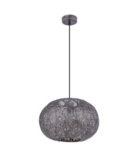 Solera Morrocan Spherical Pendant Ceiling Light Black 1x E27-2