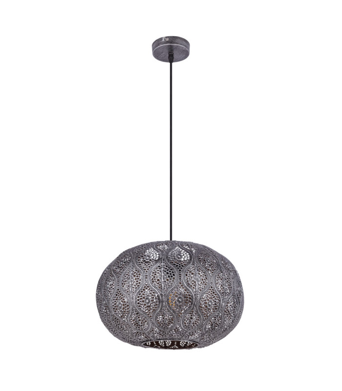 Solera Morrocan Spherical Pendant Ceiling Light Black 1x E27-2