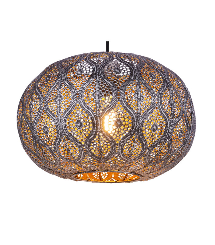 Solera Morrocan Spherical Pendant Ceiling Light Black 1x E27-3
