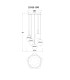 Blacky I Cluster Pendant Ceiling Light Nickel Matt Opal Glass Shade 5x E14-6