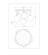 Blacky Globe Ceiling Light Matt Black Smoke Glass Shade 6x E14-5