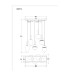 Blacky Cluster Pendant Ceiling Light Matt Black Smoke Glass Shade 6x E14-8