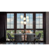 Blacky I Cluster Pendant Ceiling Light Nickel Matt Opal Glass Shade 6x E14-5