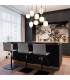 Blacky I Cluster Pendant Ceiling Light Nickel Matt Opal Glass Shade 8x E14-6