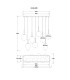 Blacky I Cluster Pendant Ceiling Light Nickel Matt Opal Glass Shade 8x E14-7