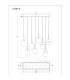 Blacky Cluster Pendant Ceiling Light Black Glass Shade 8x E14-7