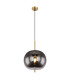Blacky I Globe Pendant Ceiling Light Brass-Coloured Glass Shade 1x E27-1