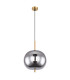 Blacky I Globe Pendant Ceiling Light Brass-Coloured Glass Shade 1x E27-2