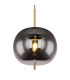 Blacky I Globe Pendant Ceiling Light Brass-Coloured Glass Shade 1x E27-3