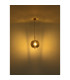 Blacky I Globe Pendant Ceiling Light Brass-Coloured Glass Shade 1x E27-4