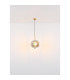 Blacky I Globe Pendant Ceiling Light Brass-Coloured Glass Shade 1x E27-5