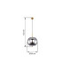 Blacky I Globe Pendant Ceiling Light Brass-Coloured Glass Shade 1x E27-7