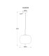 Blacky I Globe Pendant Ceiling Light Nickel Matt Opal Glass Shade 1x E27-5