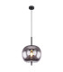 Blacky Globe Pendant Ceiling Light Black Glass Shade 1x E27-1