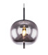 Blacky Globe Pendant Ceiling Light Black Glass Shade 1x E27-3