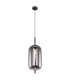 Blacky Slim Pendant Ceiling Light Black Glass Shade 1x E27-1