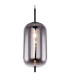 Blacky Slim Pendant Ceiling Light Black Glass Shade 1x E27-3