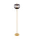 Blacky I Glass Floor Lamp Brass-Coloured Glass Shade 1x E27-1